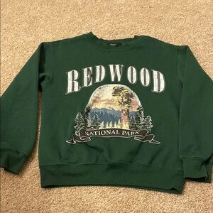 Redwood National Park Green Sweater